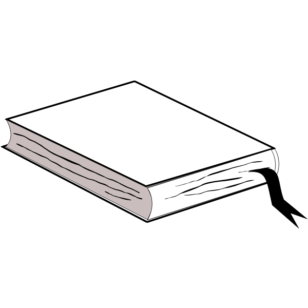 SVG Book with bookmark