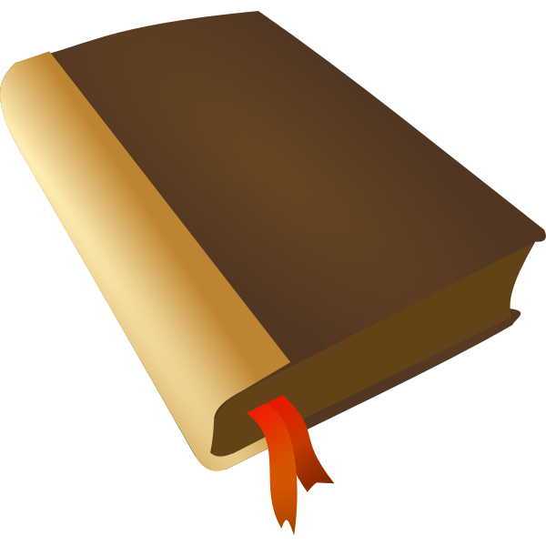 SVG Book with red bookmark