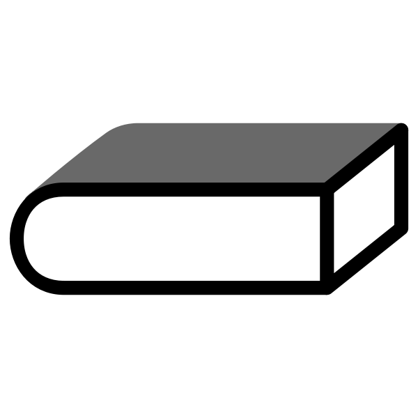 SVG Book with thick outline