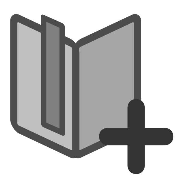 SVG Bookmarks list add icon