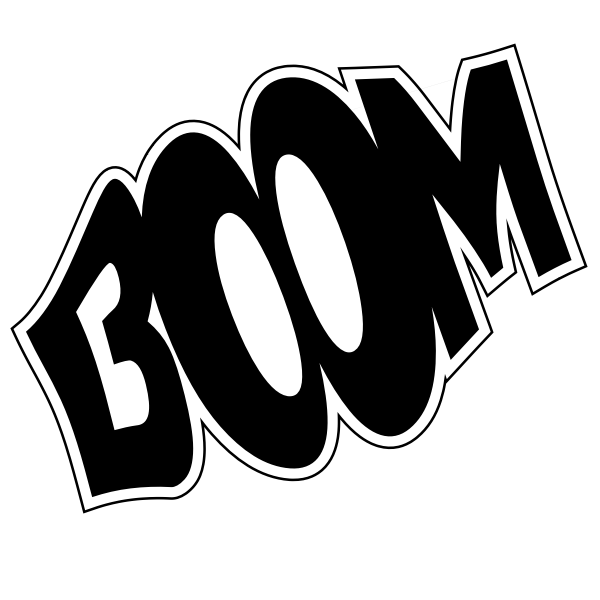 SVG Boom silhouette