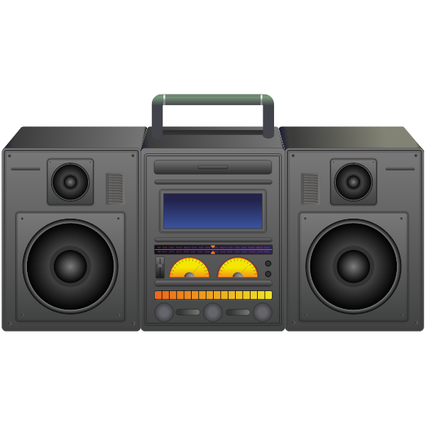 SVG Boombox - portable music player