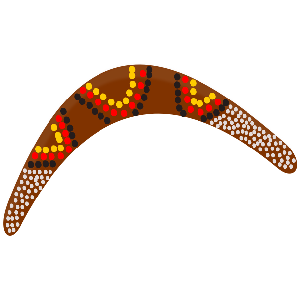 SVG Boomerang vector image