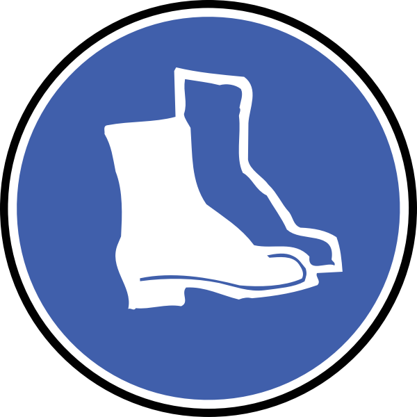 SVG Boot protection sign vector image