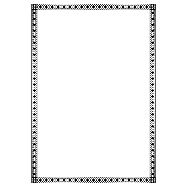 SVG Border 107 A4 size