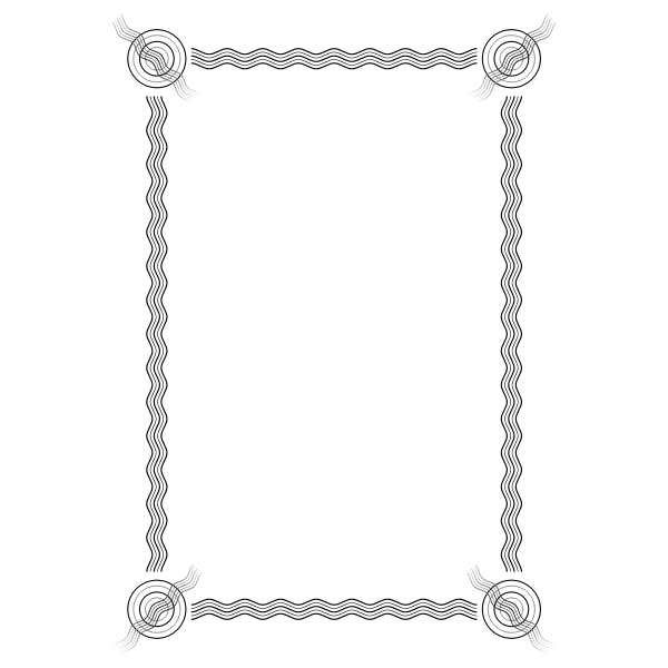 SVG Border 67 A4 size