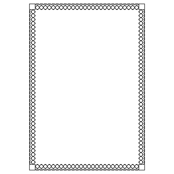 SVG Border 80 A4 size