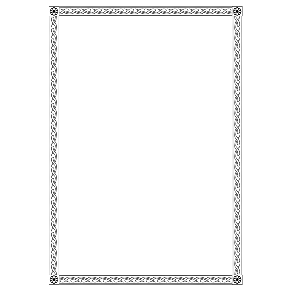 SVG Border 84 A4 size