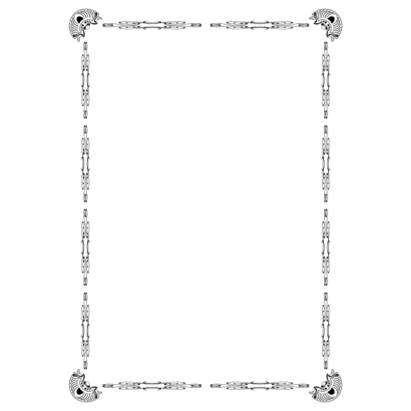 SVG Border 86 A4 size