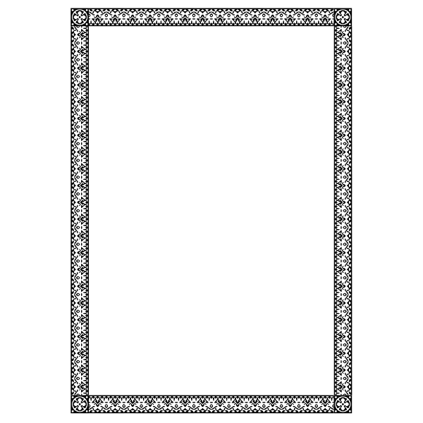 SVG Border 89 A4 size