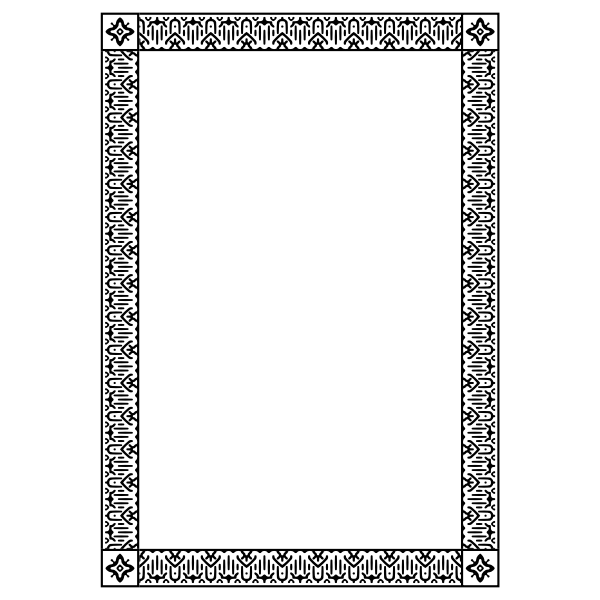 SVG Border 90 A4 size