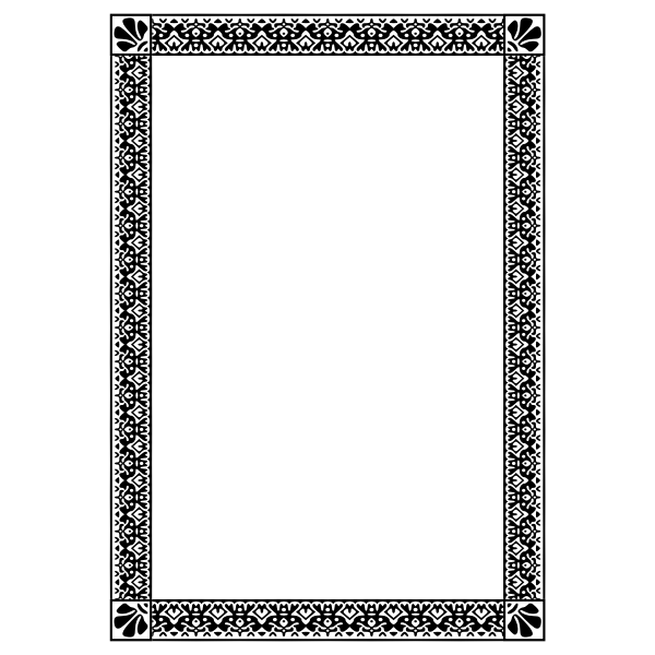 SVG Border 91 A4 size
