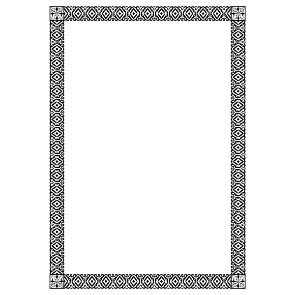 SVG Border 95 A4 size