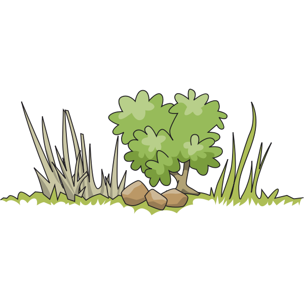 SVG Border and bush