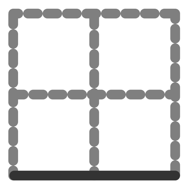 SVG Border bottom icon