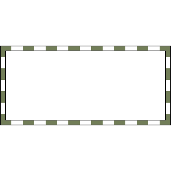 SVG Border - Green and White