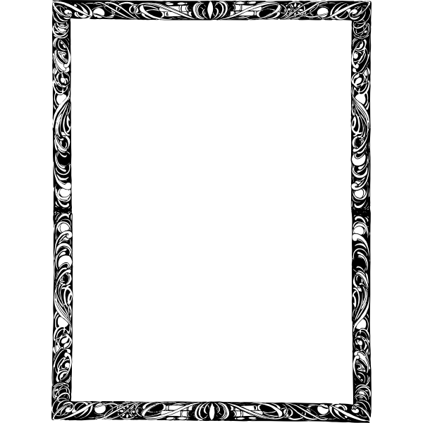 SVG Border with books