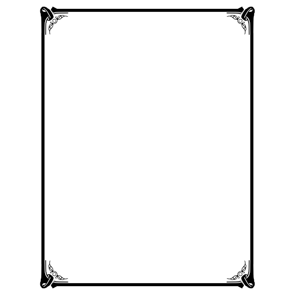 SVG Border with ribbon