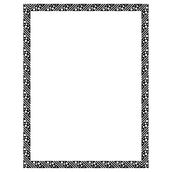 SVG Border with symbols and signs