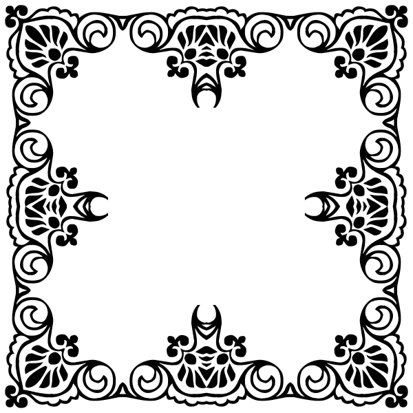 SVG Botanic empty frame