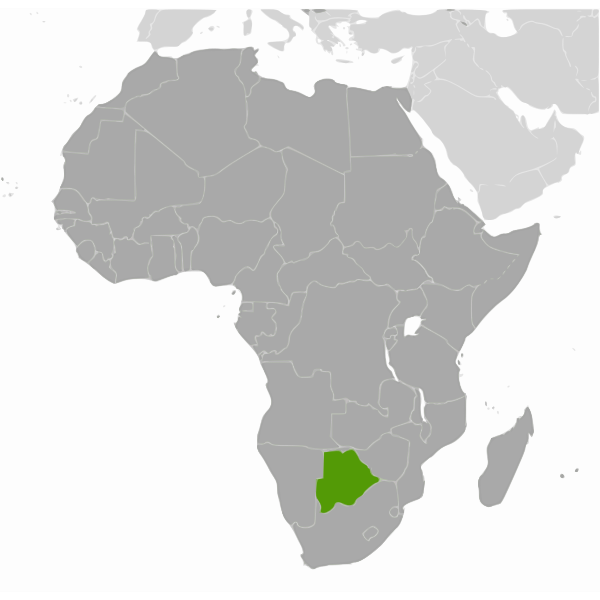 SVG Botswana location