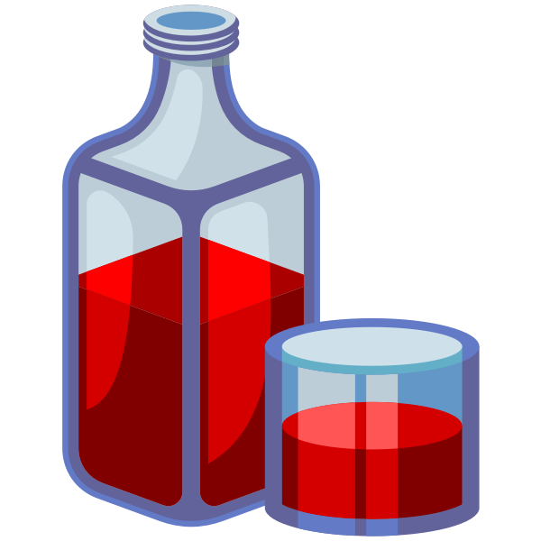 SVG Bottle and glass icons