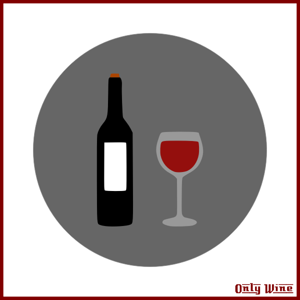SVG Bottle and glass poster