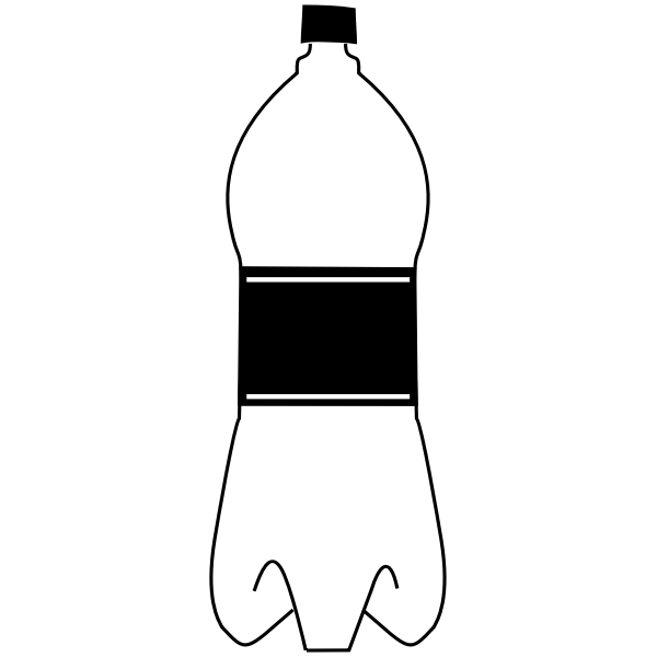 SVG bottle bw