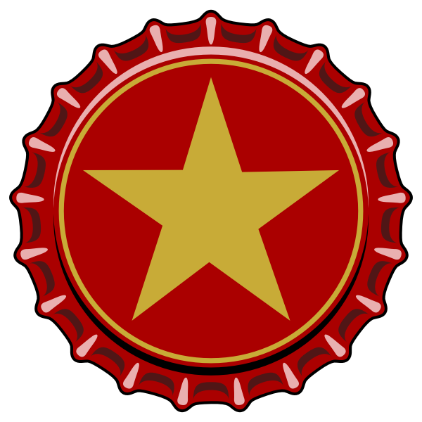 SVG Bottle cap vector image