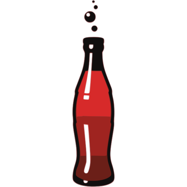 SVG Bottle of soda drink vector graphics