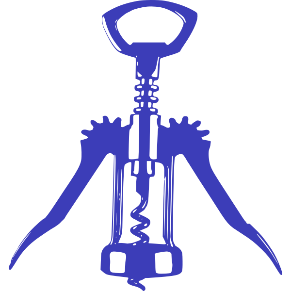SVG bottle opener blue