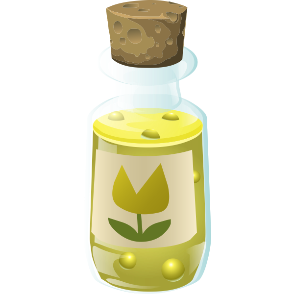SVG Bottle with flower inside