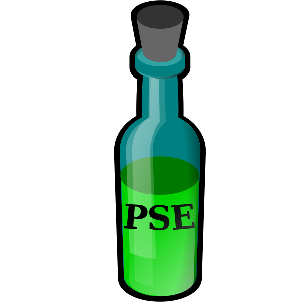 SVG Bottle with green liquid