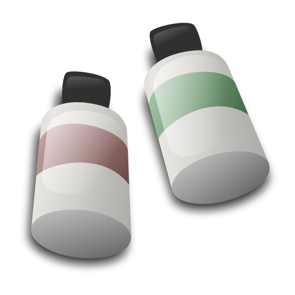 SVG Bottles of dye ink