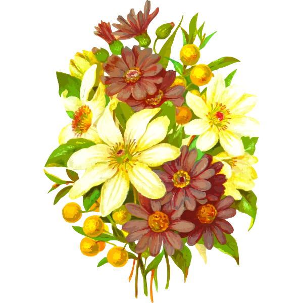 SVG Bouquet drawing