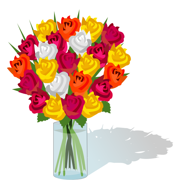 SVG Bouquet in a glass