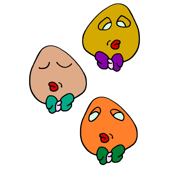 SVG Bow tie heads