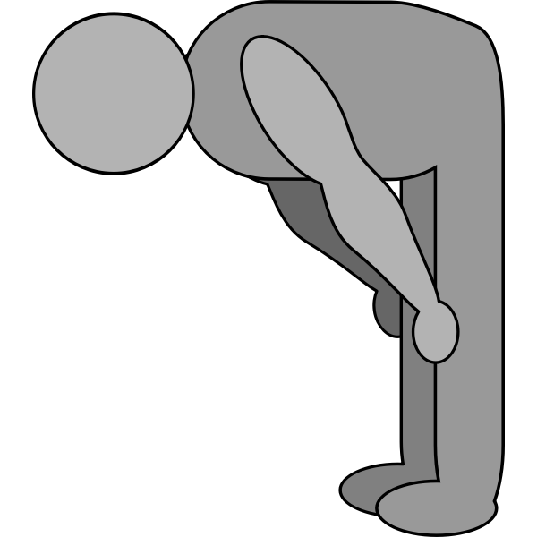 SVG Bowing figure