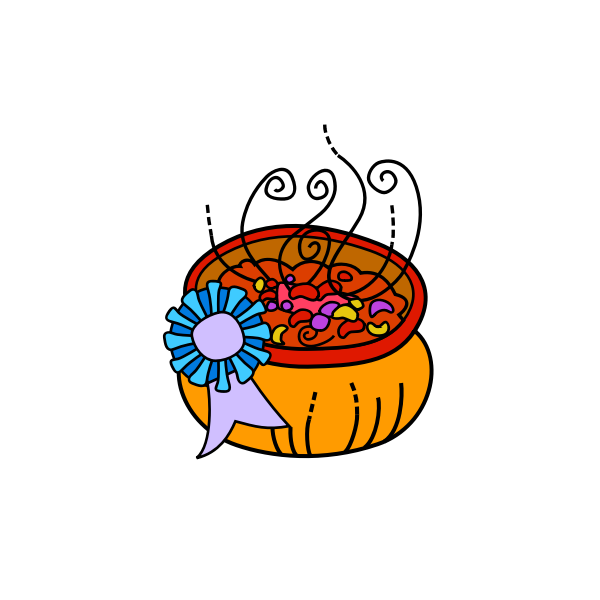 SVG Bowl of chili vector image