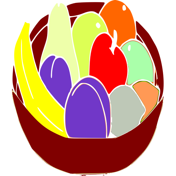 SVG Bowl of fruit