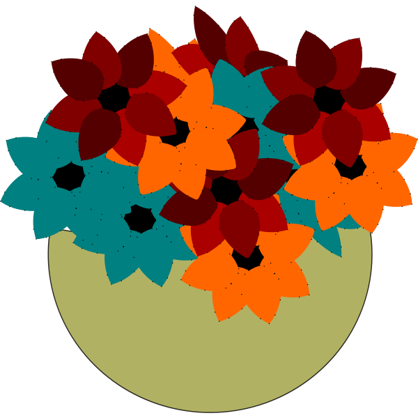 SVG Bowl with flowers