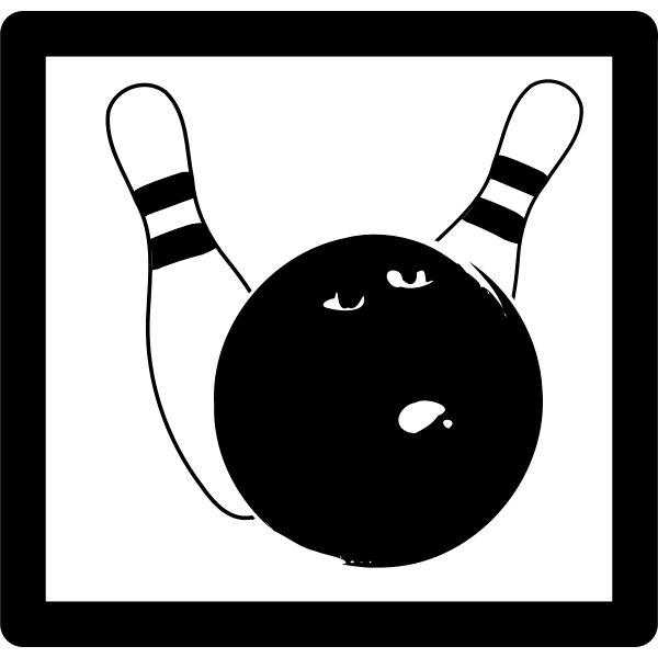 SVG Bowling icons vector image