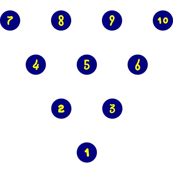 SVG Bowling Pin Layout