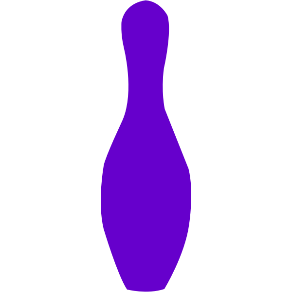 SVG bowling pin opurple