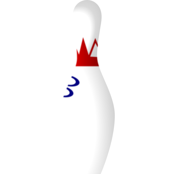 SVG Bowling pin vector art