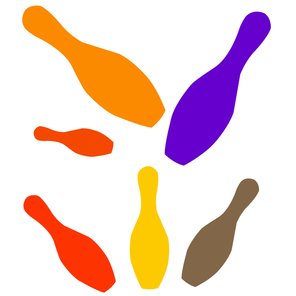SVG Bowling pins