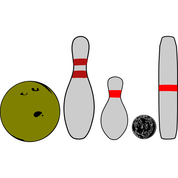 SVG Bowling Pins and Balls