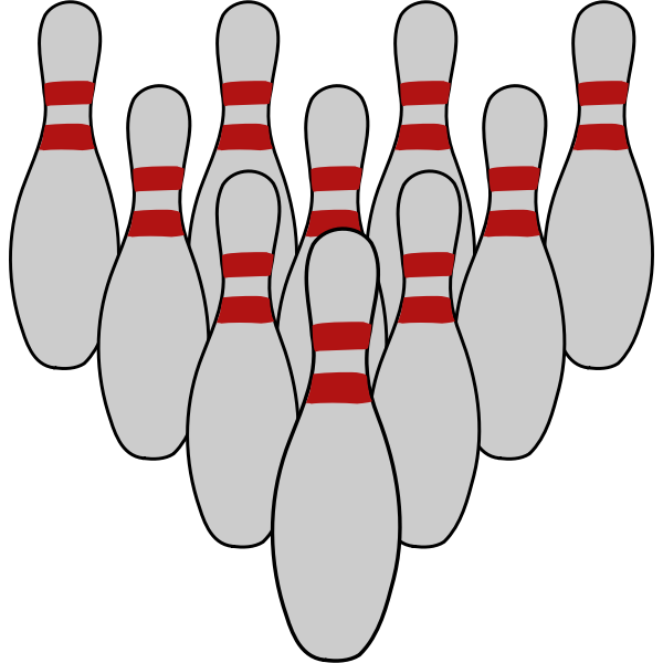 SVG Bowling Tenpins