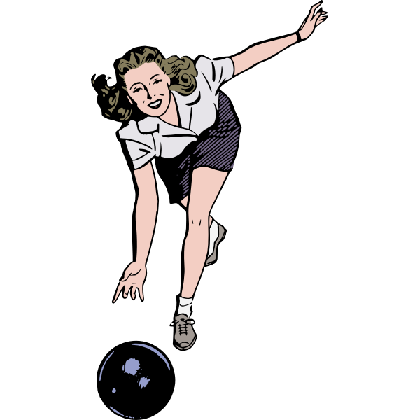 SVG Bowling woman