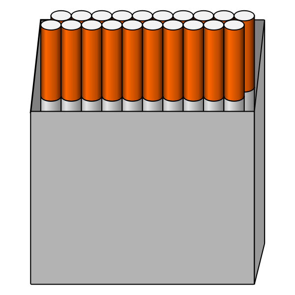 SVG Box of 20 cigarettes